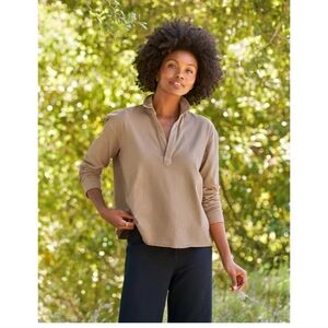 FRANK AND EILEEN PATRICK POPOVER HENLEY HERITAGE JERSEY TOASTED XS